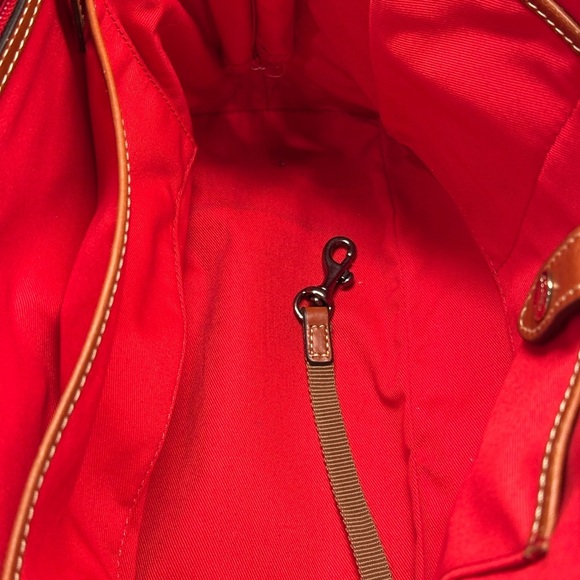 Dooney & Bourke Pebble Grain Zip Zip Satchel Shoulder Tote Bag in Purple/Brown - Picture 11 of 11